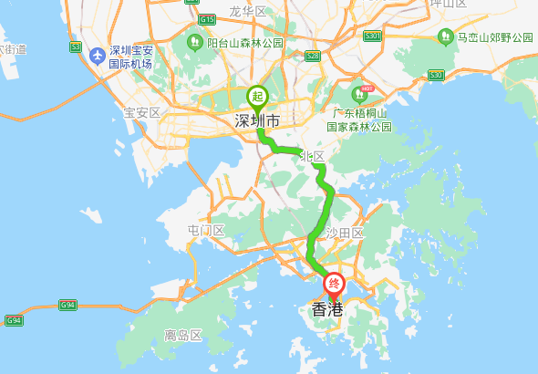 深圳离香港有多远?