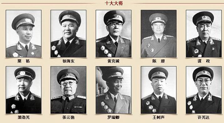 中国一共有多少开国元帅？