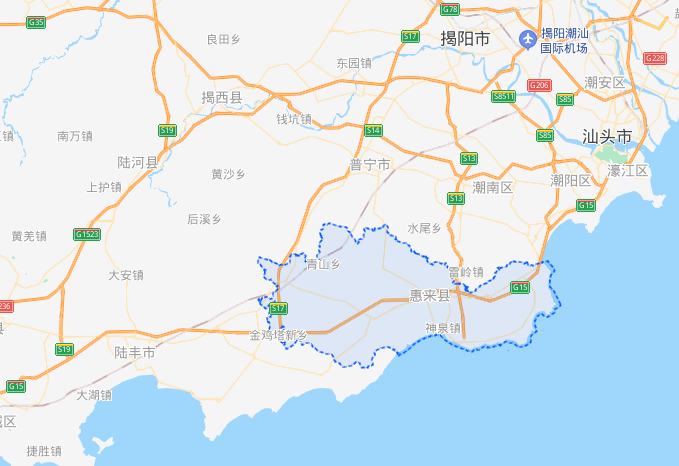 广东惠来县属于哪个市